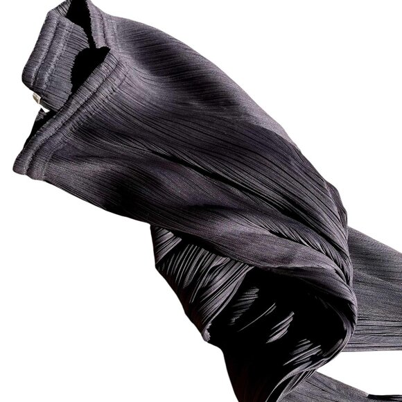 PLEATS PLEASE Issey Miyake Women's Gray Trousers Pants Pleated Size 1 M L - Picture 3 of 8